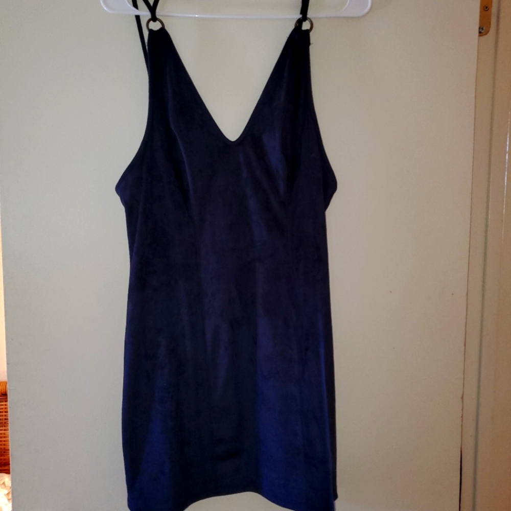 NWOT Free People navy blue dress